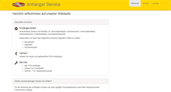 Desktop Screenshot of pkw-anhaenger-service.de